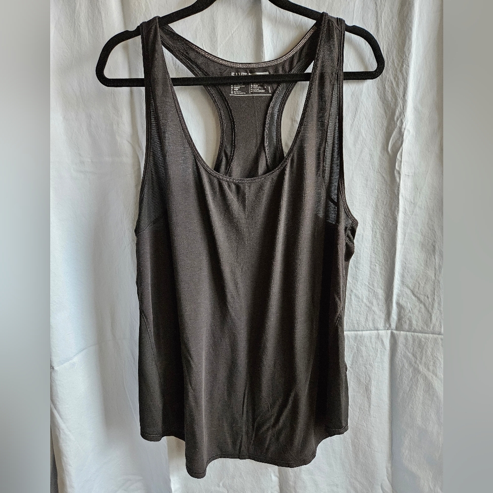 5.11 Tactical Loose Fit Racerback Tank In Black - Size XL